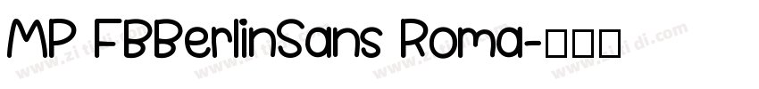 MP FBBerlinSans Roma字体转换